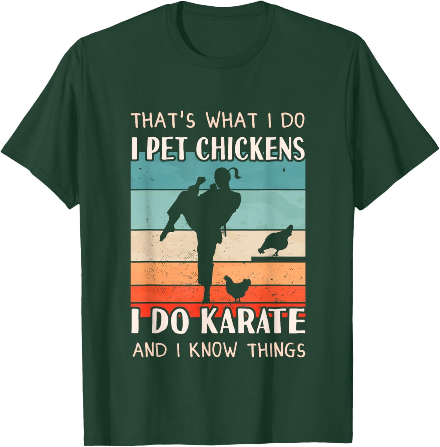 Karate Outfit - Chicken Breeder Design Women Karate T-Shirt - T-Shirt | Forest