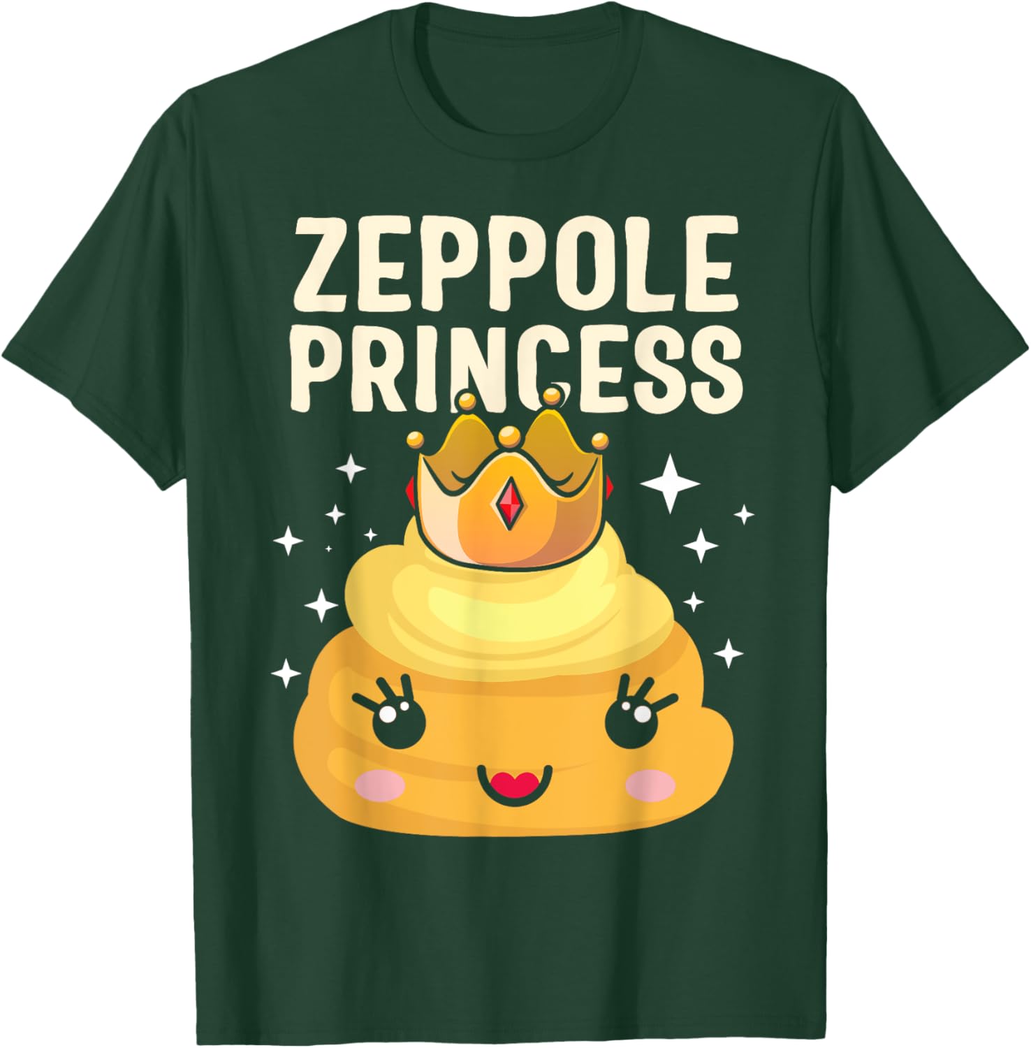 Saint Joseph's Day Zeppole Princess Cute Italian Pastry Marc T-Shirt - T-Shirt | Forest