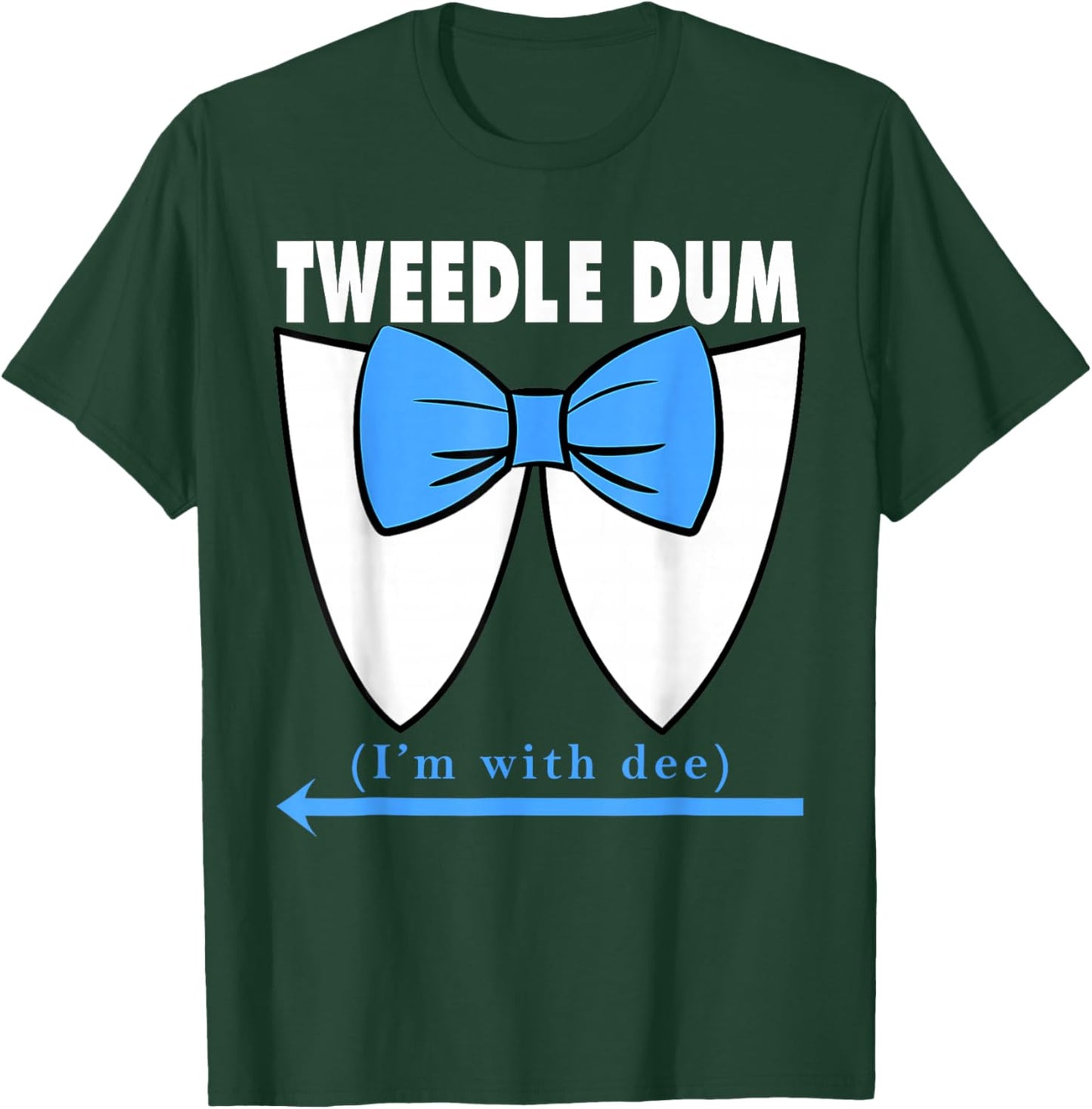 Couple Tweedle Dum Costume Halloween Fairytale Character T-Shirt - T-Shirt | Forest