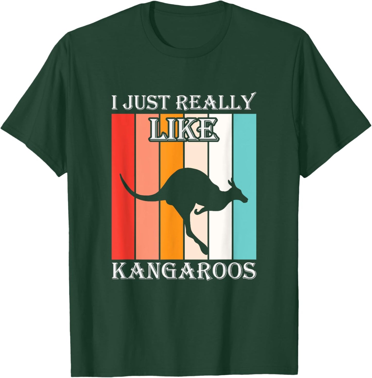 Kangaroo Design Men Women Boys Girls Kids Kangaroo Animal T-Shirt - T-Shirt | Forest