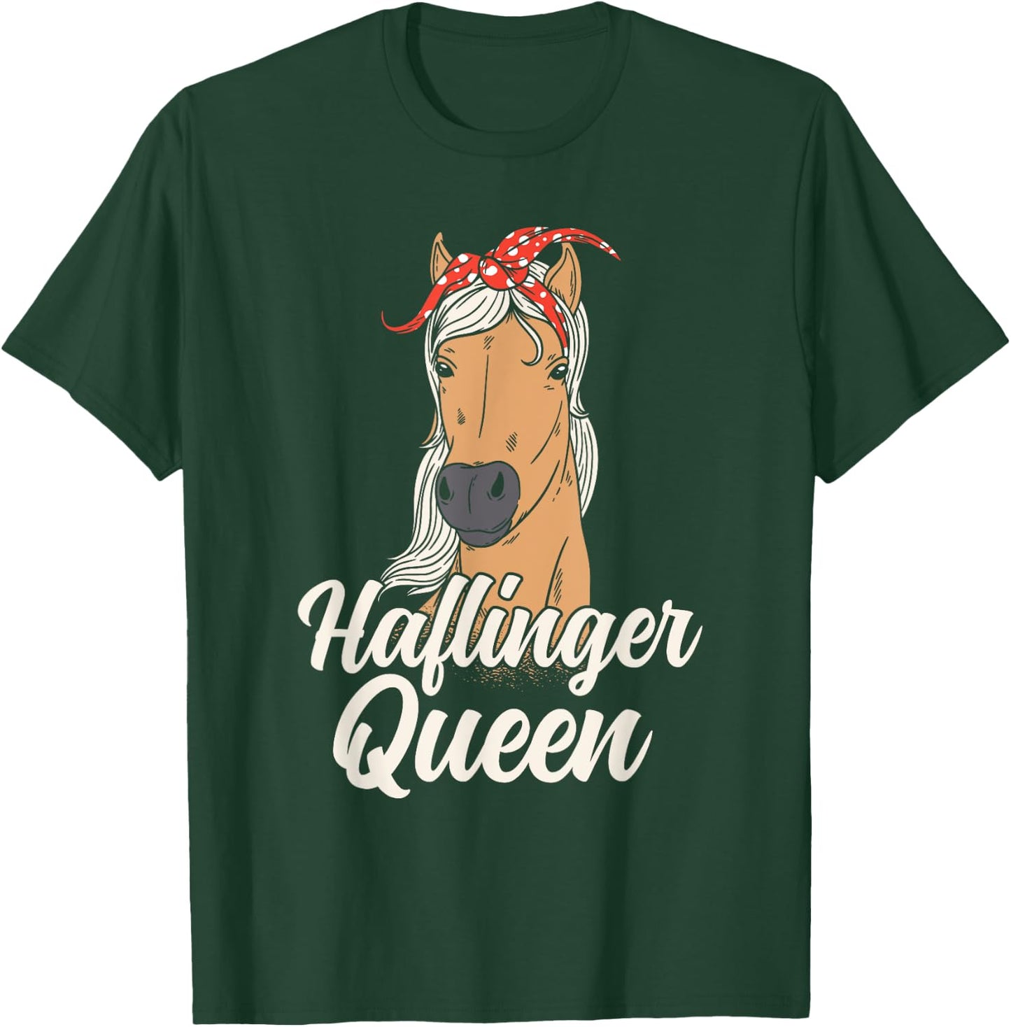 Haflinger Horse Lover Equestrian Horseman T-Shirt - T-Shirt | Forest