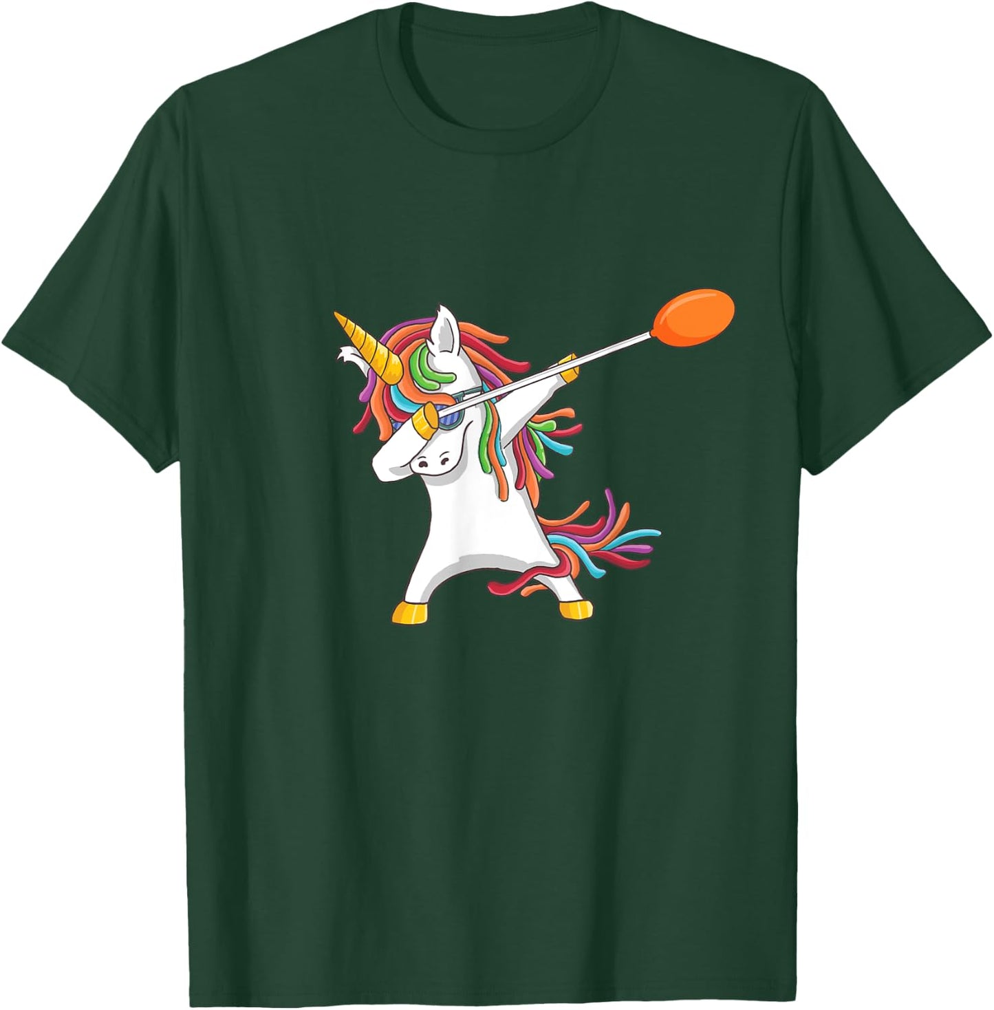 Funny Glassblowing Dabbing Cute Unicorn Gift T-Shirt - T-Shirt | Forest