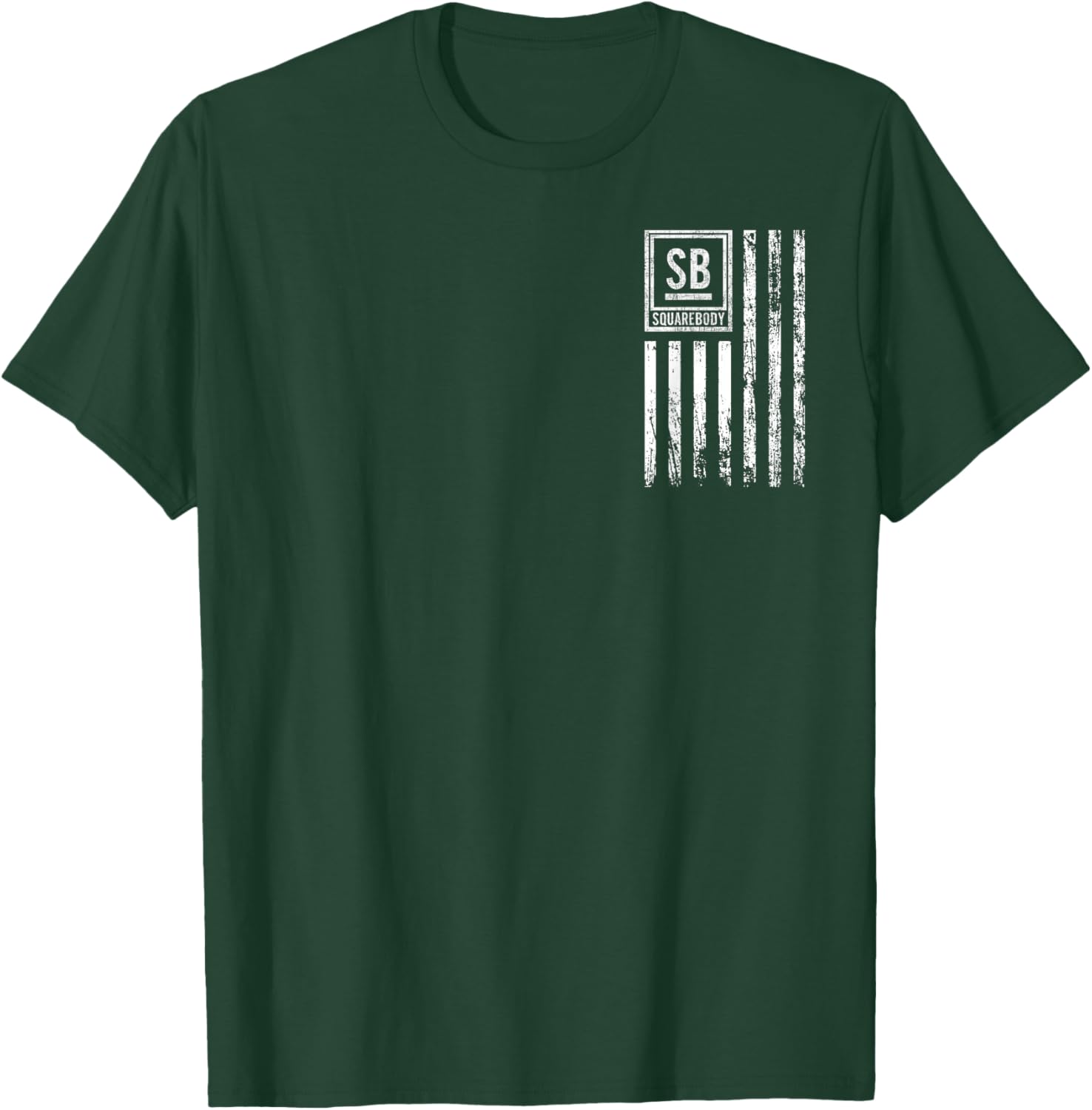 Squarebody Truck C10 Classic USA Flag Squarebody Nation T-Shirt - T-Shirt | Forest