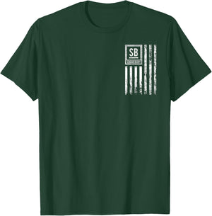 Squarebody Truck C10 Classic USA Flag Squarebody Nation T-Shirt - T-Shirt | Forest
