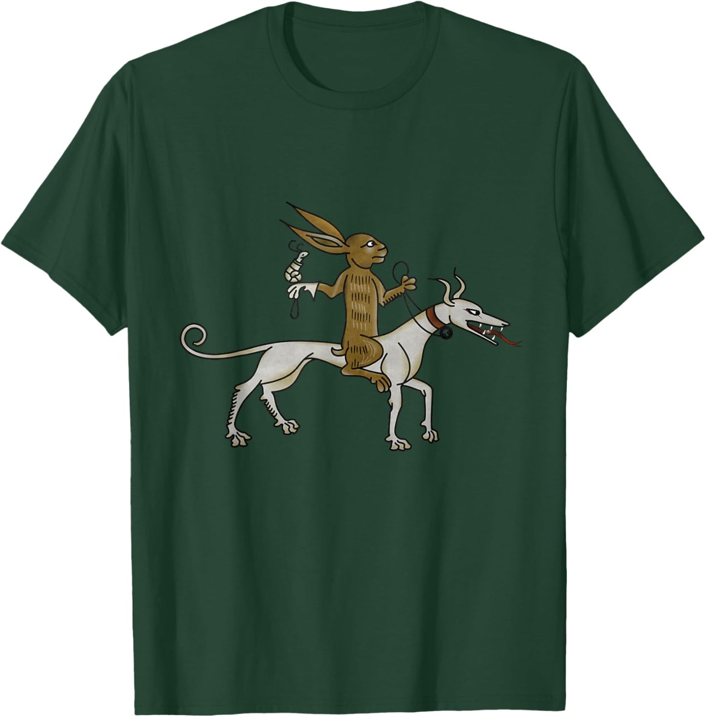 Marginalia Charming Rabbit - Medieval Meme - MargiKnights T-Shirt - T-Shirt | Forest