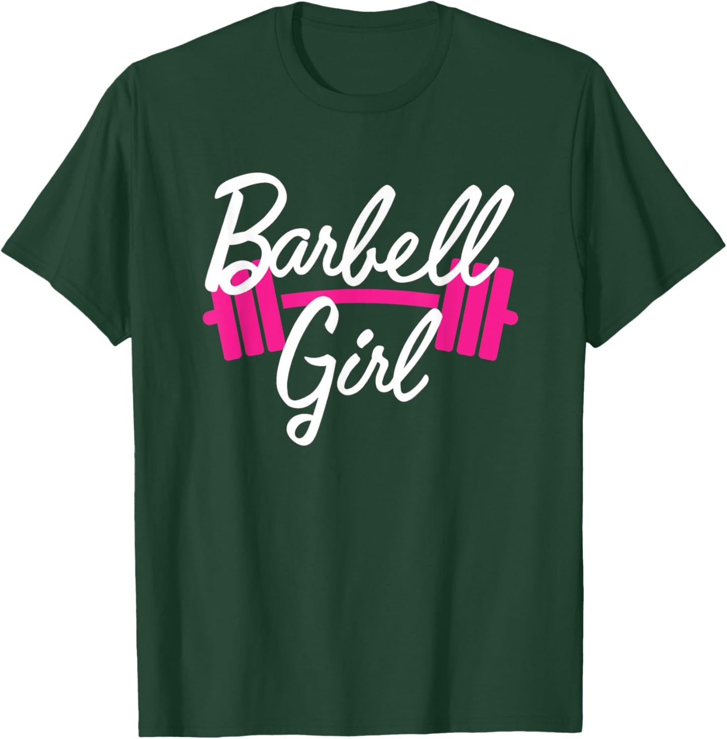 Pink Barbell Girl Weightlifting Gym Pump Cover T-Shirt - T-Shirt | Forest