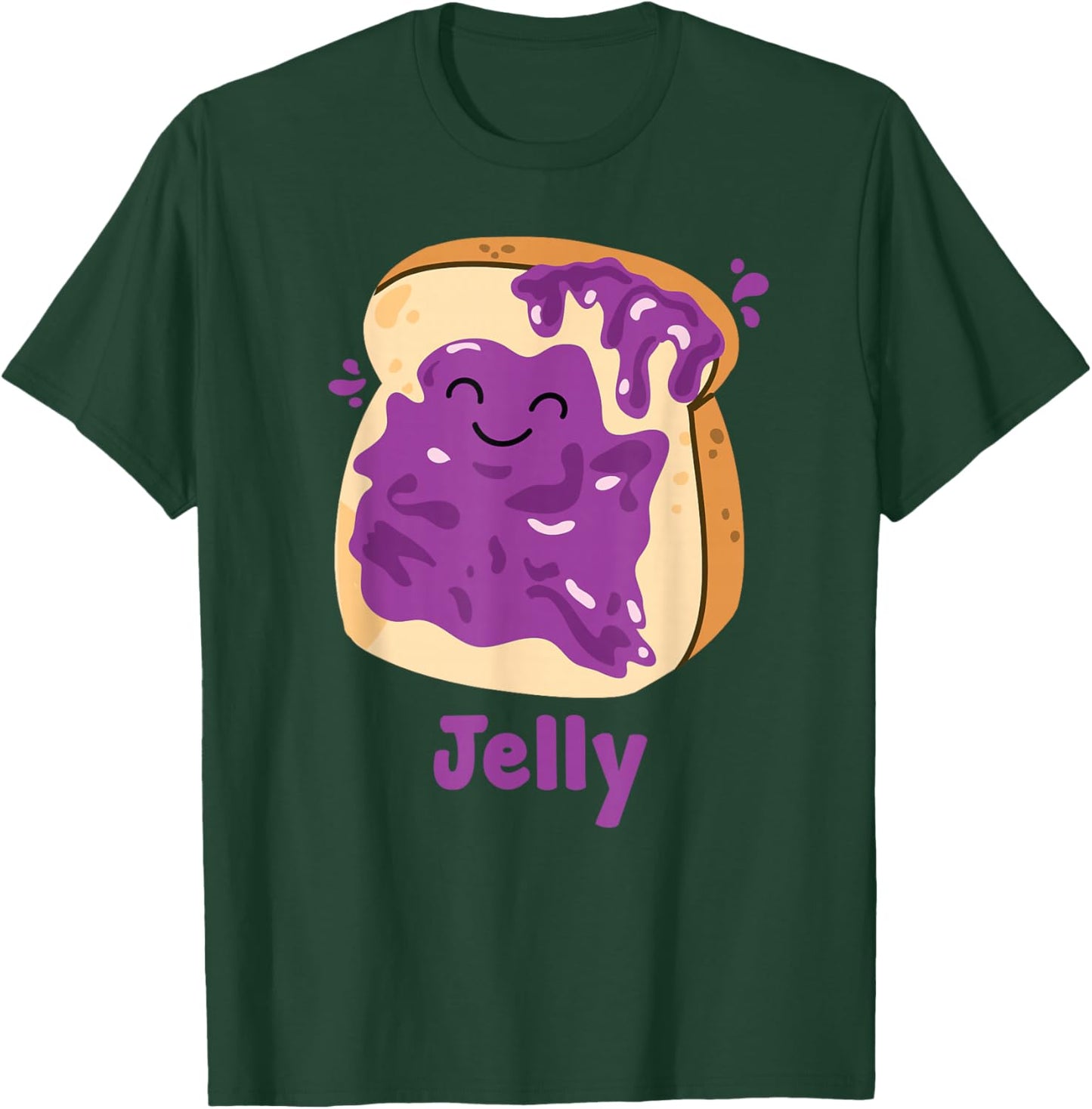 Peanut Butter & Jelly Matching Couple Halloween Best Friends T-Shirt - T-Shirt | Forest
