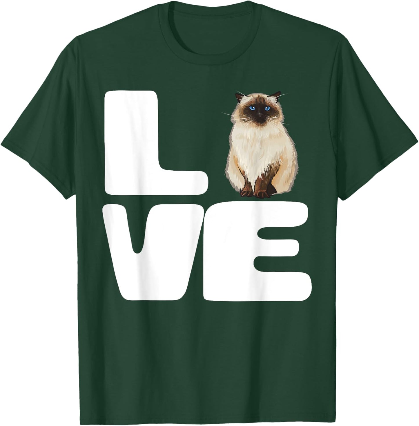 I Love My Himalayan Cat Lover Gift Men Women T-Shirt - T-Shirt | Forest