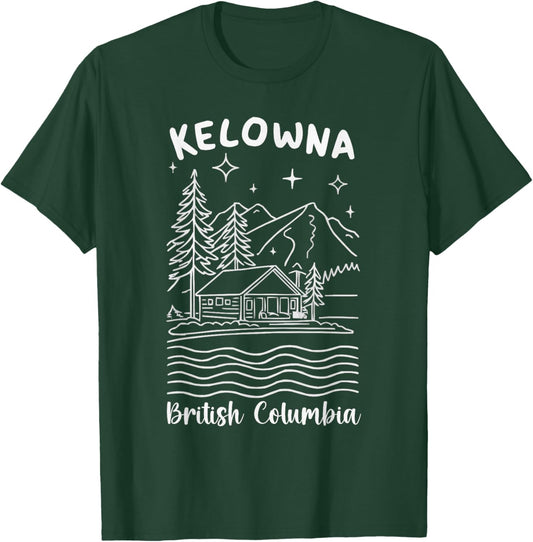 Kelowna British Columbia Travel I Love Canada T-Shirt - T-Shirt | Forest