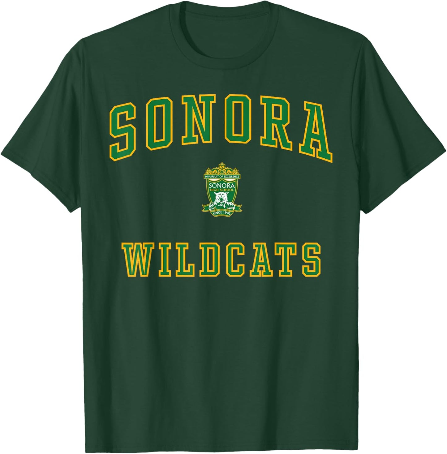 Sonora High School Wildcats C1 T-Shirt - T-Shirt | Forest