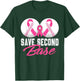 Save Second 2nd Base Breast Cancer Awareness Month Baseball T-Shirt - T-Shirt | Forest