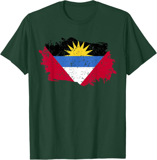 Antigua And Barbuda Flag T-Shirt - T-Shirt | Forest