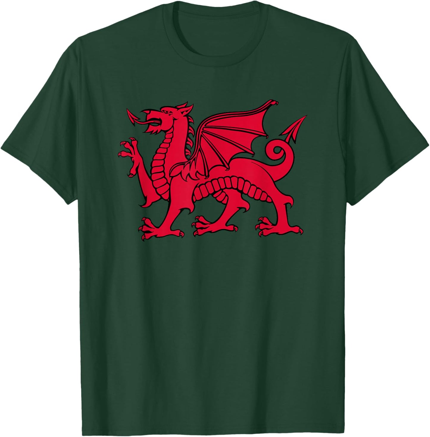 Welsh Red Dragon Flag of Wales T-Shirt - T-Shirt | Forest