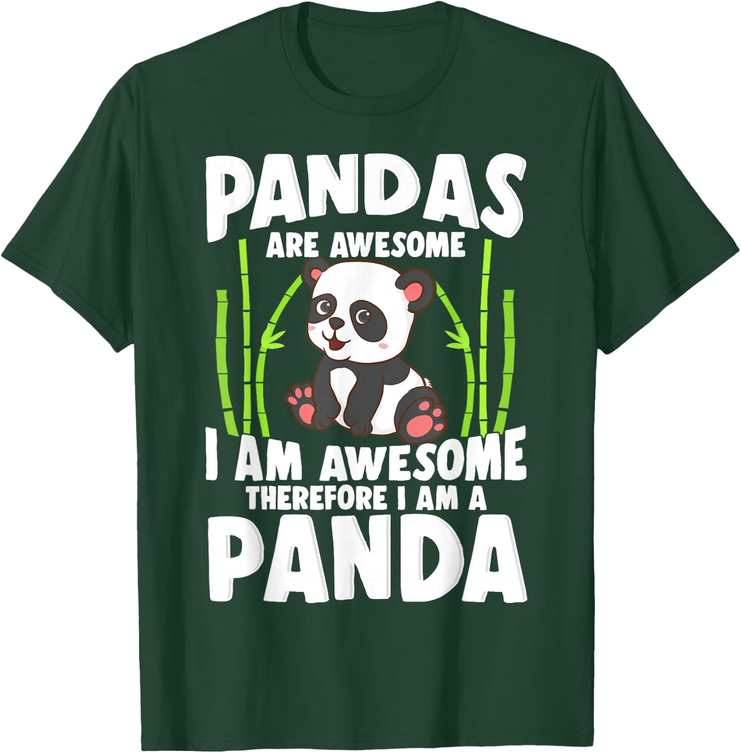 Panda Shirt Cute Panda Pandas are Awesome Panda Bear T-Shirt - T-Shirt | Forest