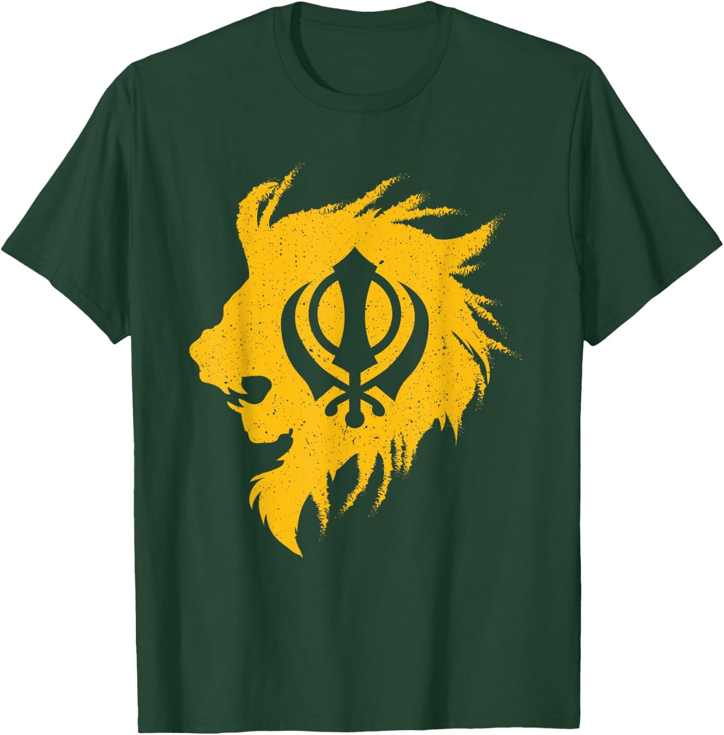 Khanda lion kaur - punjabi - sikhism sikh gift T-Shirt - T-Shirt | Forest