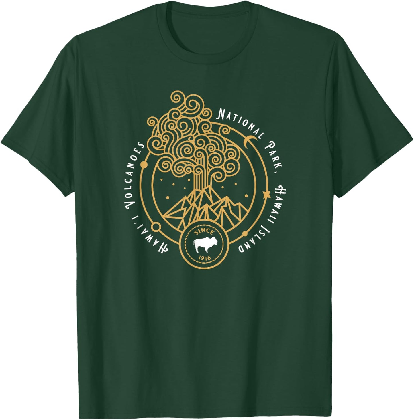 Hawaii Volcanoes National Park Kilauea Mauna Loa Souvenirs T-Shirt - T-Shirt | Forest