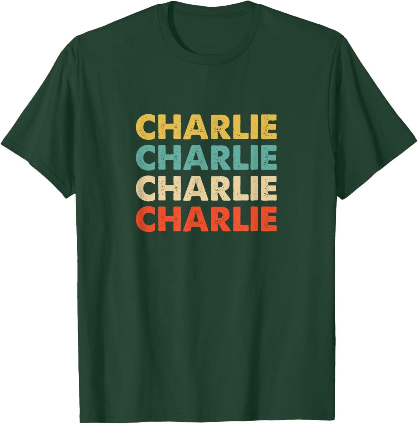 Charlie Name T-Shirt - T-Shirt | Forest