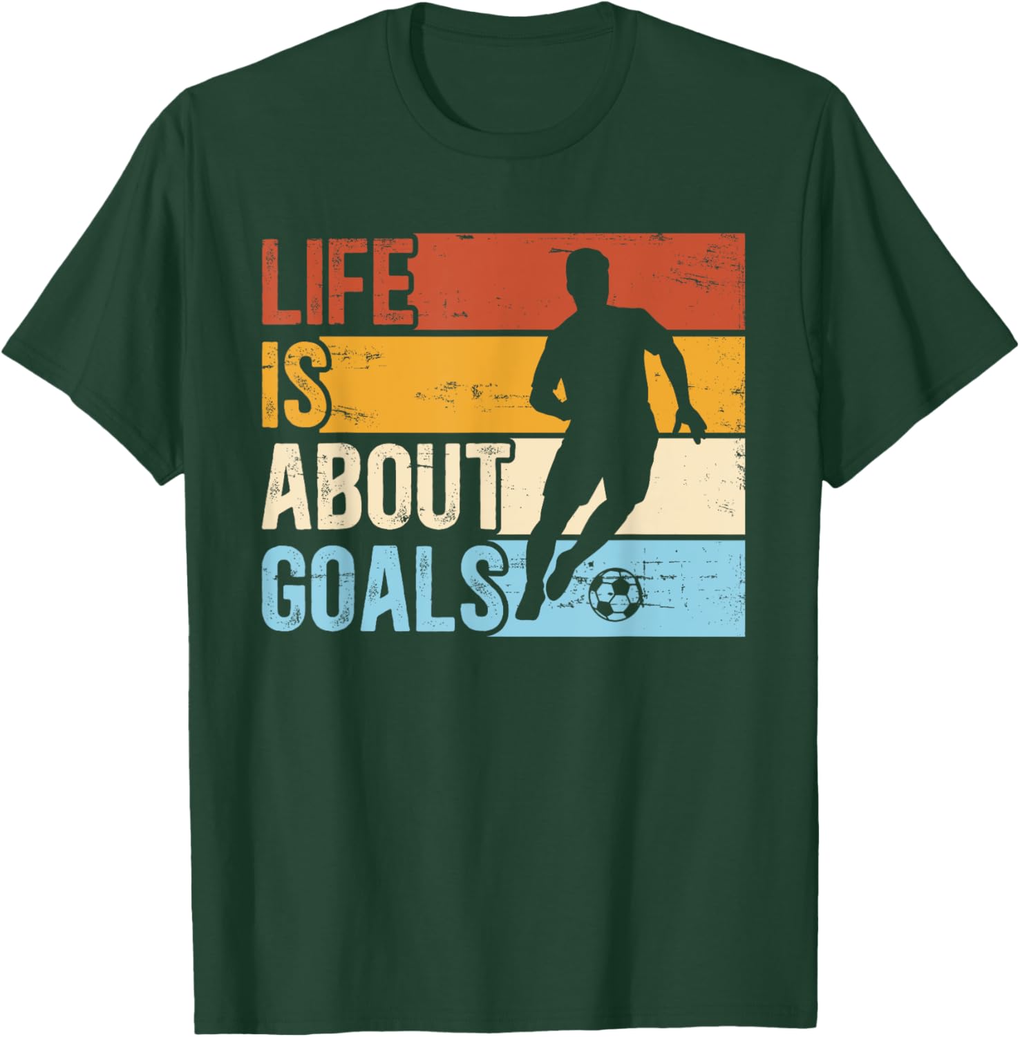 Soccer Funny Life Is About Goals Boys T-Shirt - T-Shirt | Forest