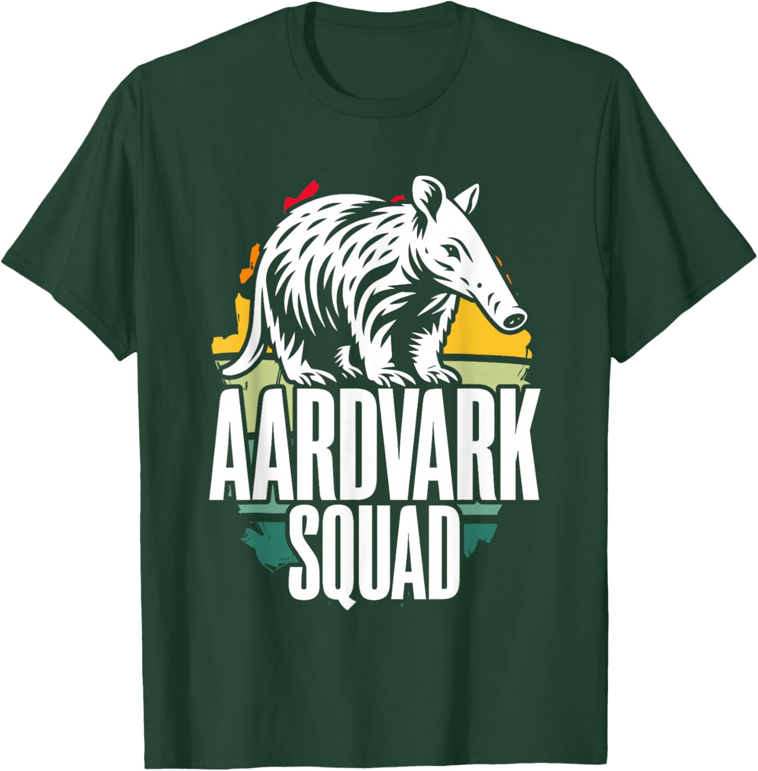 Aardvark Squad Animal Retro Vintage Nature Wildlife T-Shirt - T-Shirt | Forest