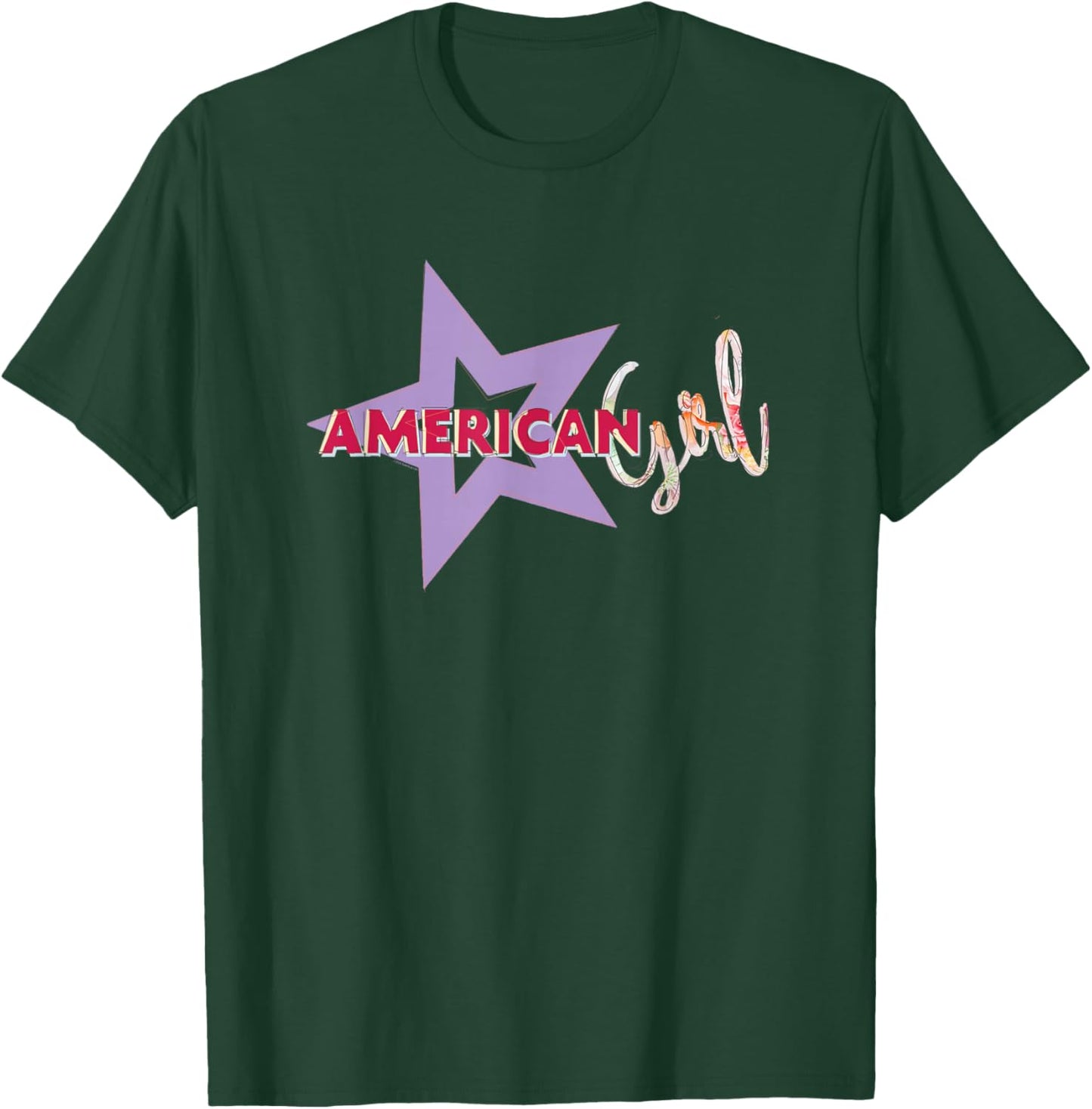 American Girl - Y2K Logo T-Shirt - T-Shirt | Forest