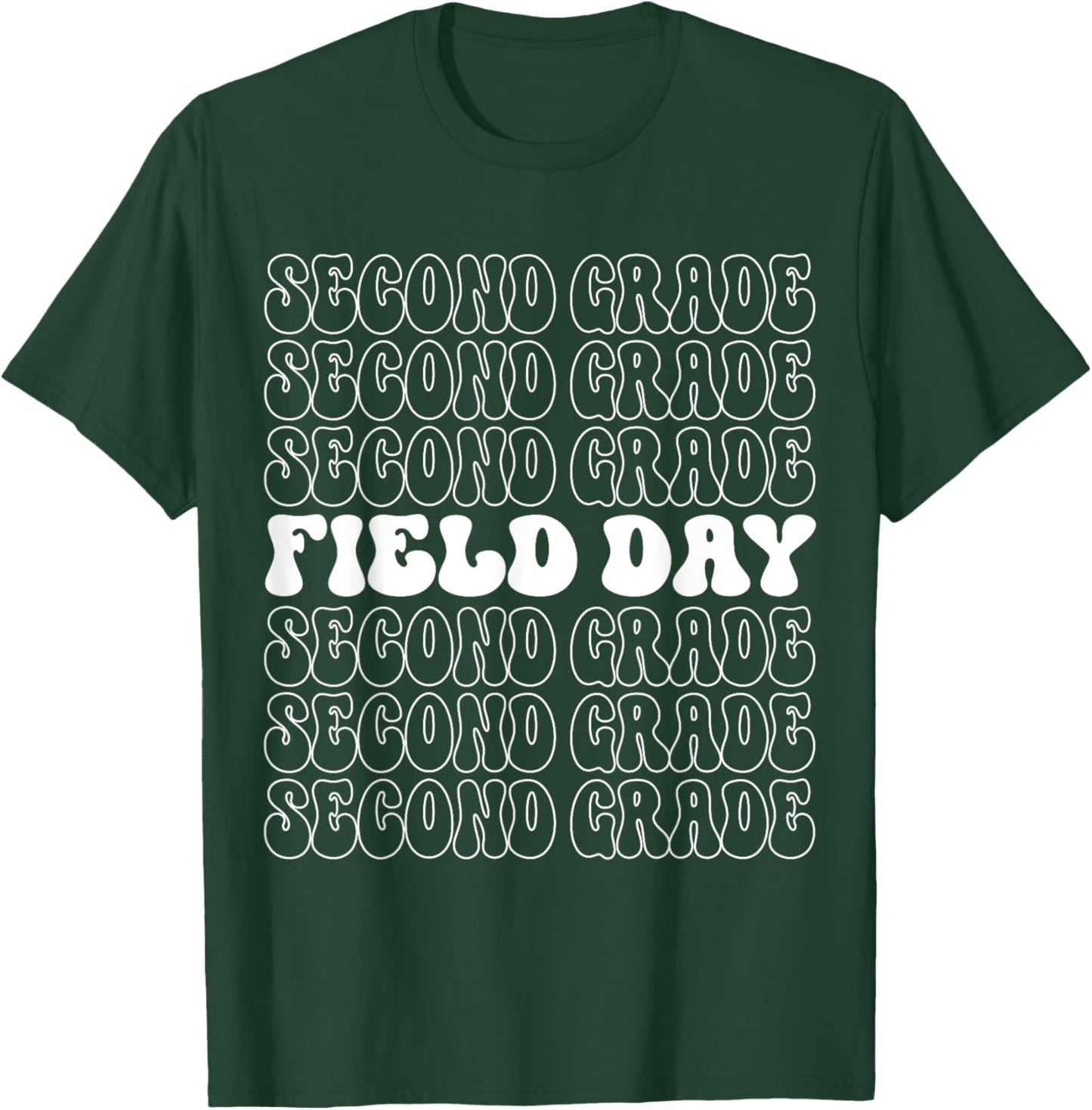 2nd Second Grade Field Day Squad 2023 Teacher P.E Field Trip T-Shirt - T-Shirt | Forest