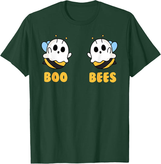 Boo Bees Women Funny Halloween Matching Ghost Costume T-Shirt - T-Shirt | Forest