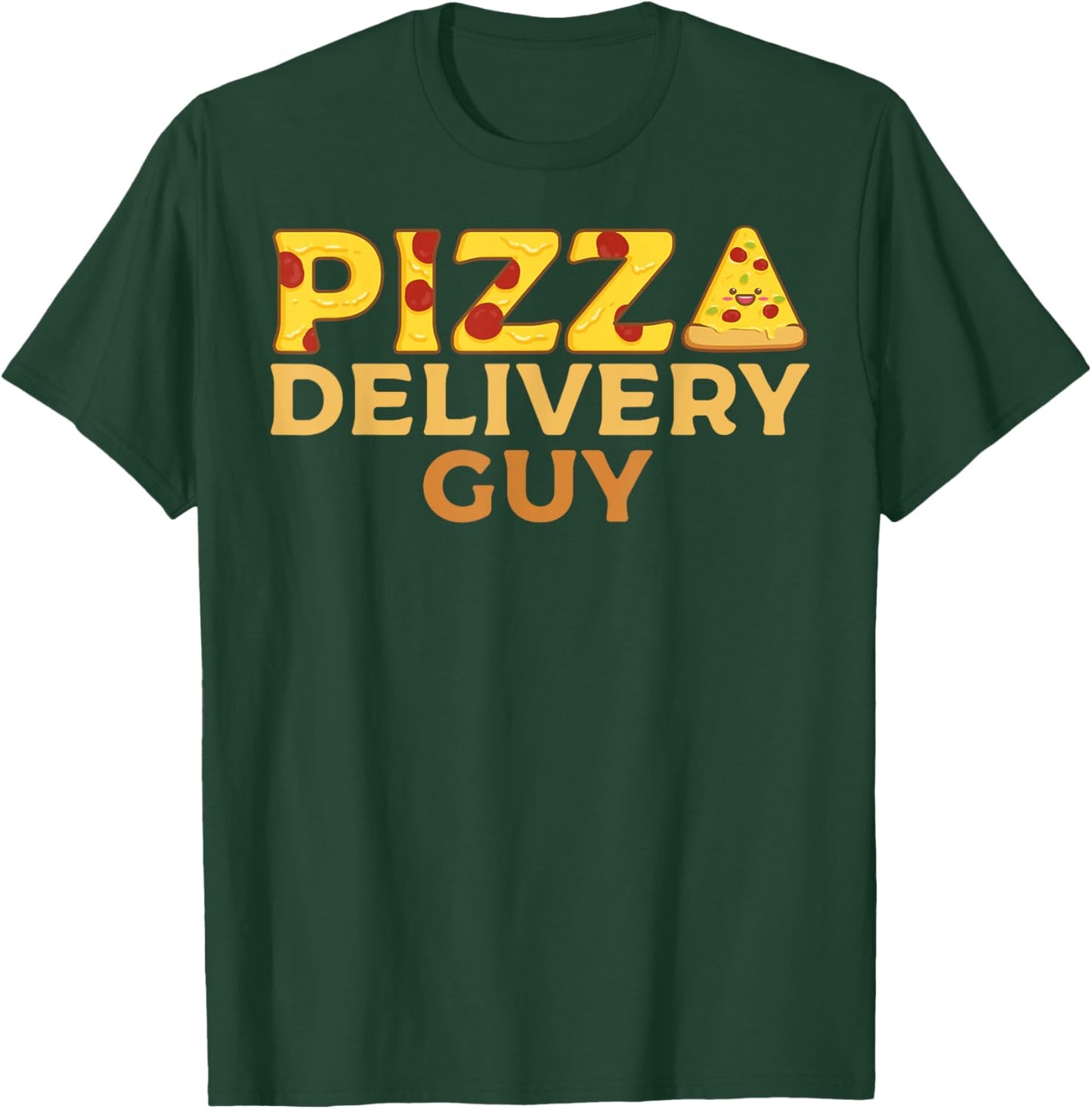 Pizza Delivery Guy Italian Funny Foodie Pun Costume Apparel T-Shirt - T-Shirt | Forest