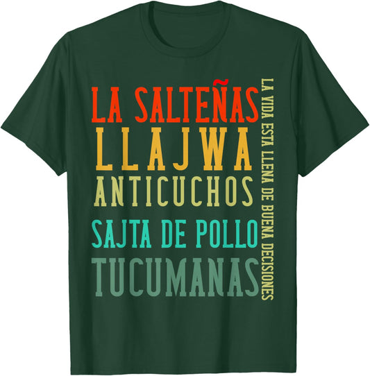 Bolivia Flag Camiseta Men Women Bolivian Food Hombre Mujer T-Shirt - T-Shirt | Forest