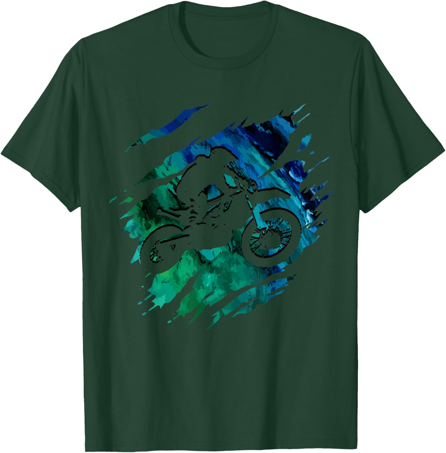 Motocross Enduro Dirt Bike MX Motorcycle MX T-Shirt - T-Shirt | Forest