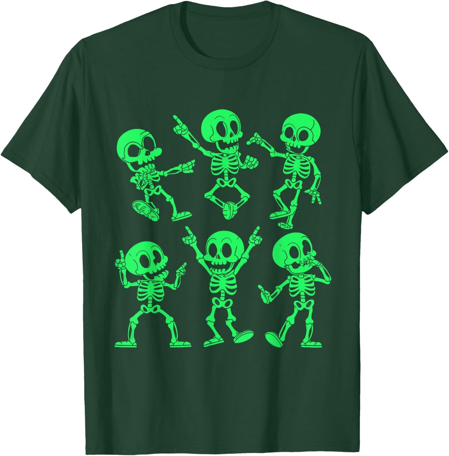 Dancing Skeletons Dance Challenge Girl Boys Kids Halloween T-Shirt - T-Shirt | Forest