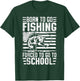 Born To Go Fishing Bass Fish Fisherman Boy Kid Funny Fishing T-Shirt - T-Shirt | Forest