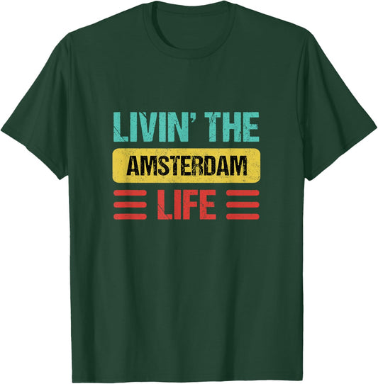 Amsterdam Netherlands T-Shirt - T-Shirt | Forest
