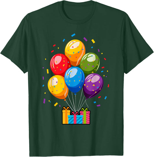 It's My Party Balloons Birthday Party Time T-Shirt - T-Shirt | Forest