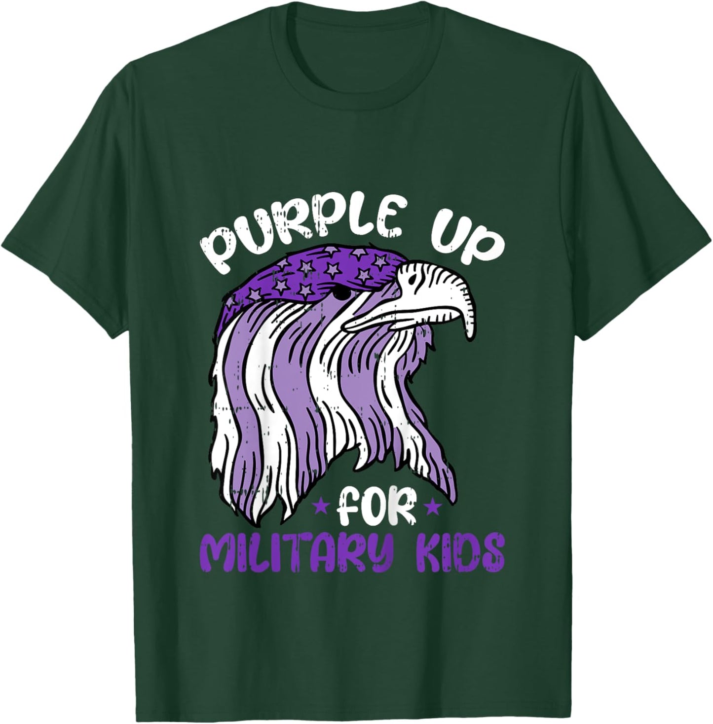 Purple Up For Military Kids Child Army Soldier Children T-Shirt - T-Shirt | Forest