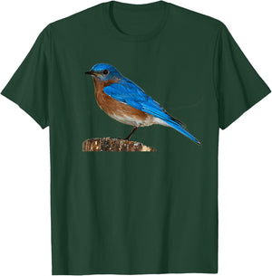 Bluebird Ornithology Bird Shirt T-Shirt - T-Shirt | Forest
