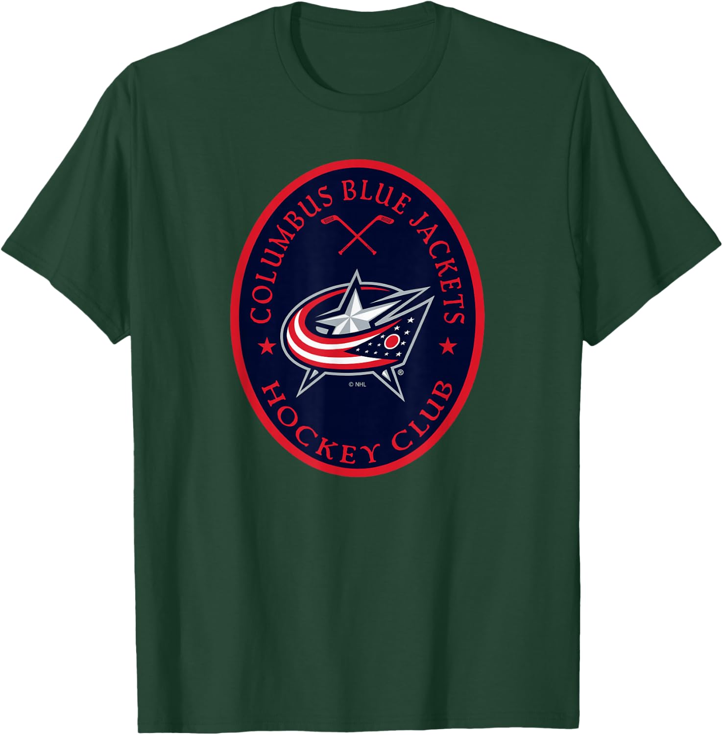 Columbus Blue Jackets Iconic Black Officially Licensed T-Shirt - T-Shirt | Forest