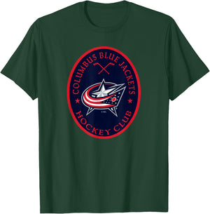 Columbus Blue Jackets Iconic Black Officially Licensed T-Shirt - T-Shirt | Forest