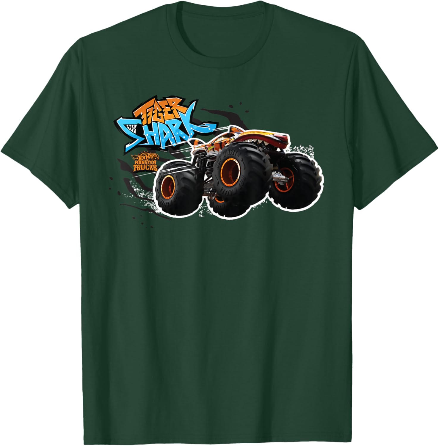 Hot Wheels Monster Trucks - Tiger Shark T-Shirt - T-Shirt | Forest