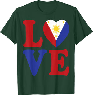 Filipino Patriotic Women & Men From Philippines Flag Country T-Shirt - T-Shirt | Forest