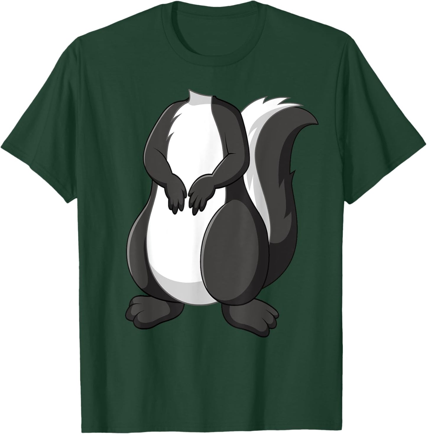 Skunk Shirt Adult Kids Men Women Skunk Costume T-Shirt - T-Shirt | Forest