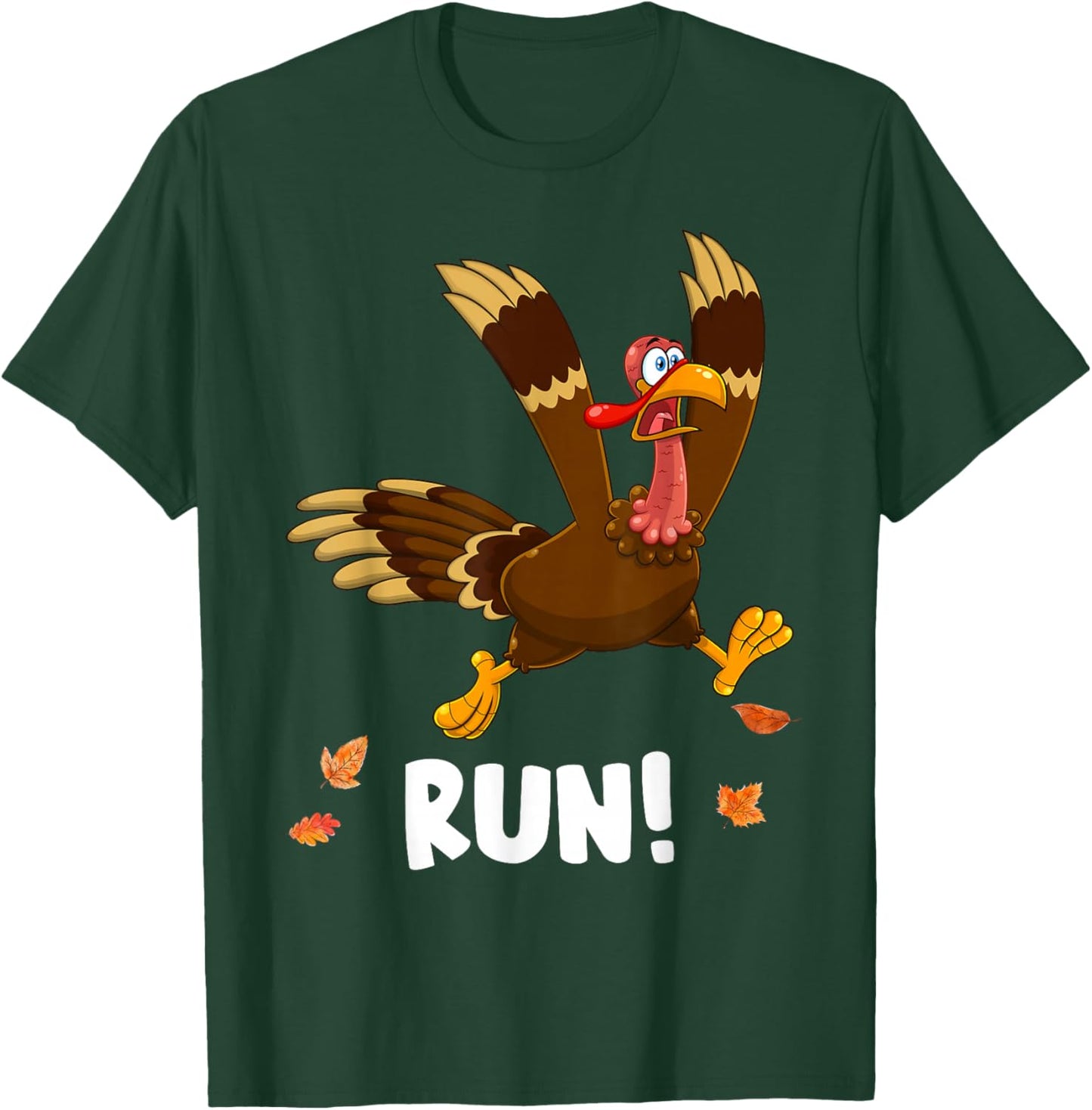 Thanksgiving Turkey Running Outfit Gear Costume Turkey Trot T-Shirt - T-Shirt | Forest