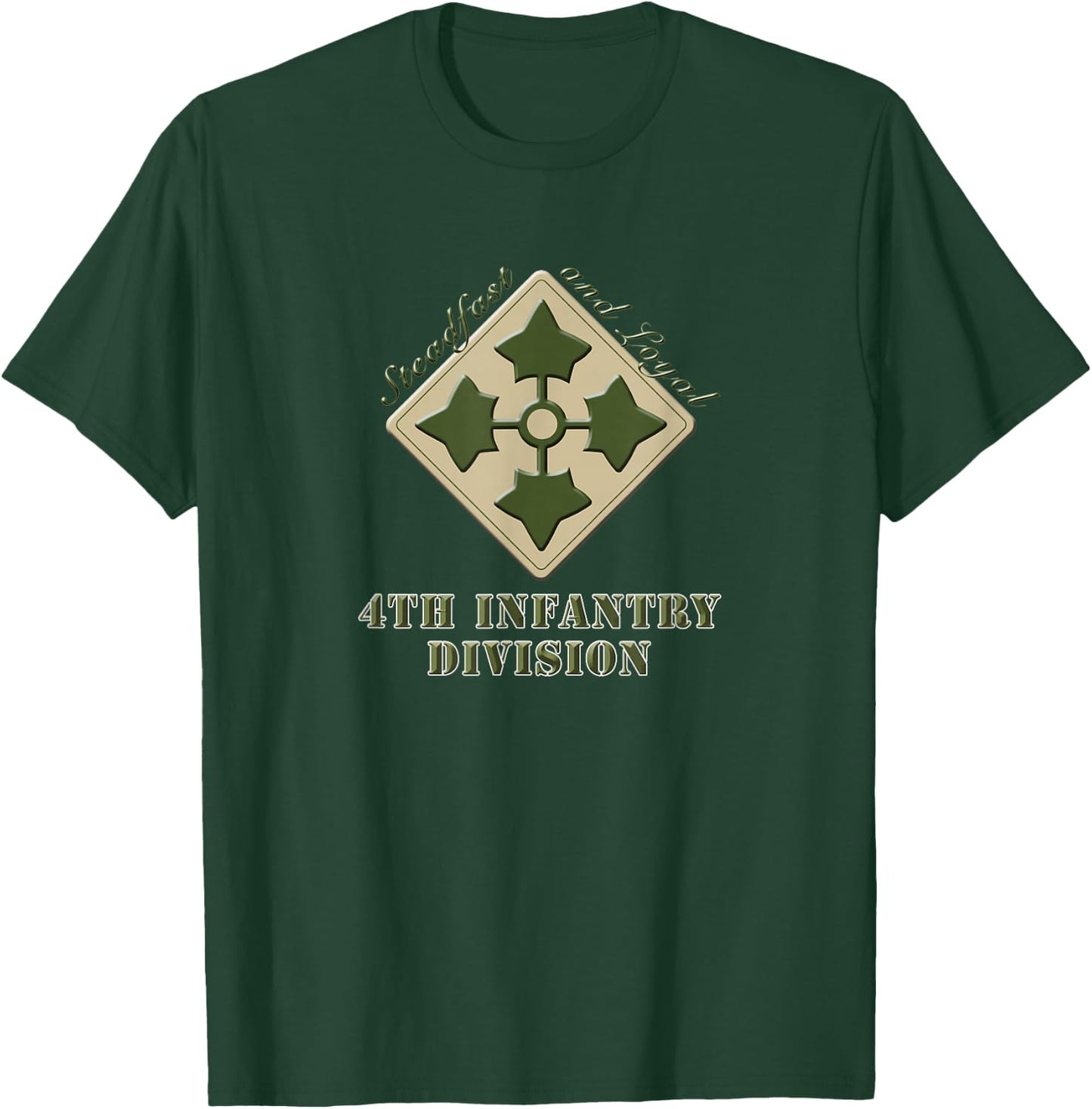 U.S. Army 4th Infantry Division T-Shirt - T-Shirt | Forest