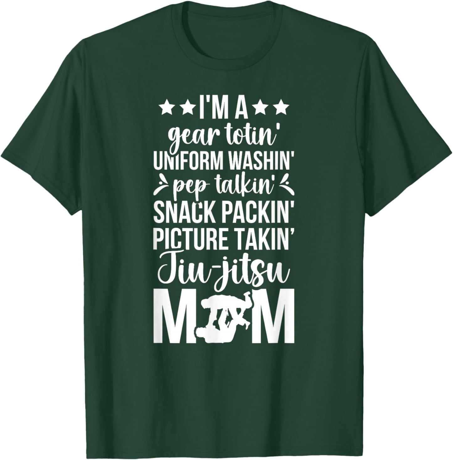 Jiu-Jitsu Mom Definition Jiu-Jitsu Fighter Mother BJJ Mom T-Shirt - T-Shirt | Forest
