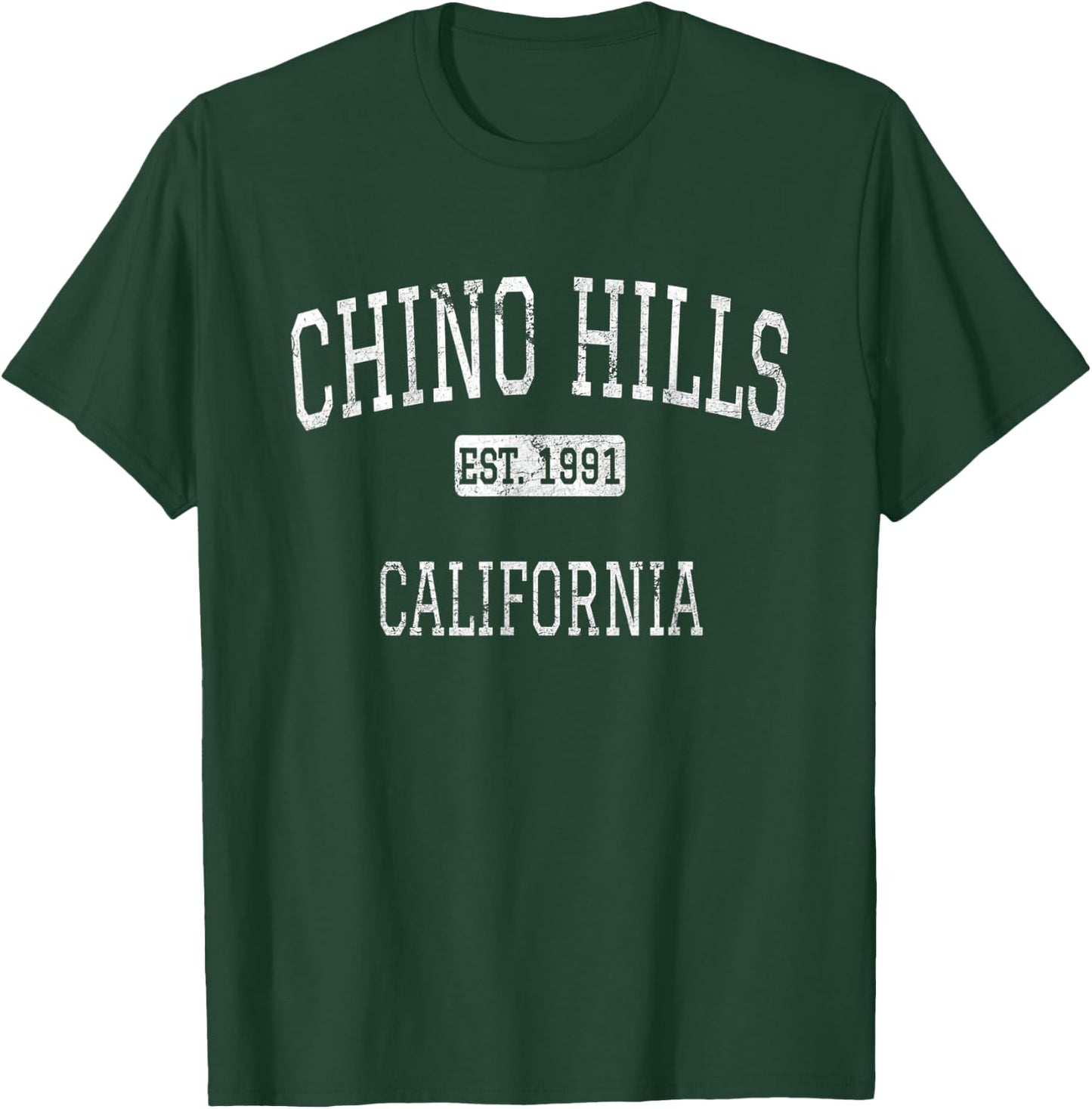 Chino Hills California CA Vintage T-Shirt - T-Shirt | Forest