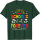 Summer Vacation Retro School's Out Forever Retirement 2024 T-Shirt - T-Shirt | Forest