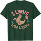 Sea Lion Cute Women Kids I Love Sea Lions Aquarium T-Shirt - T-Shirt | Forest