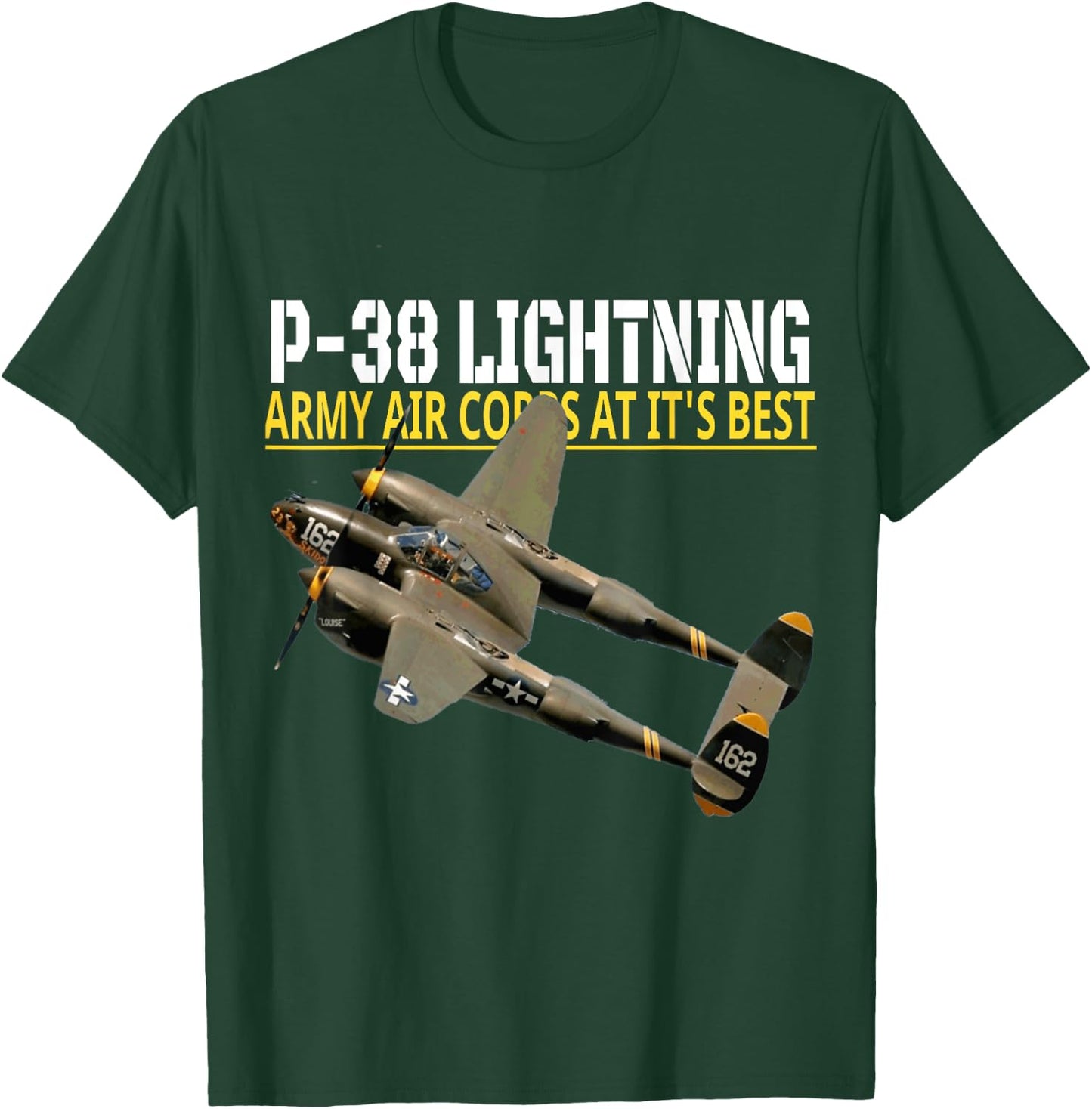 The P-38 Lightning. Army Air Corps aviation at its best. T-Shirt - T-Shirt | Forest