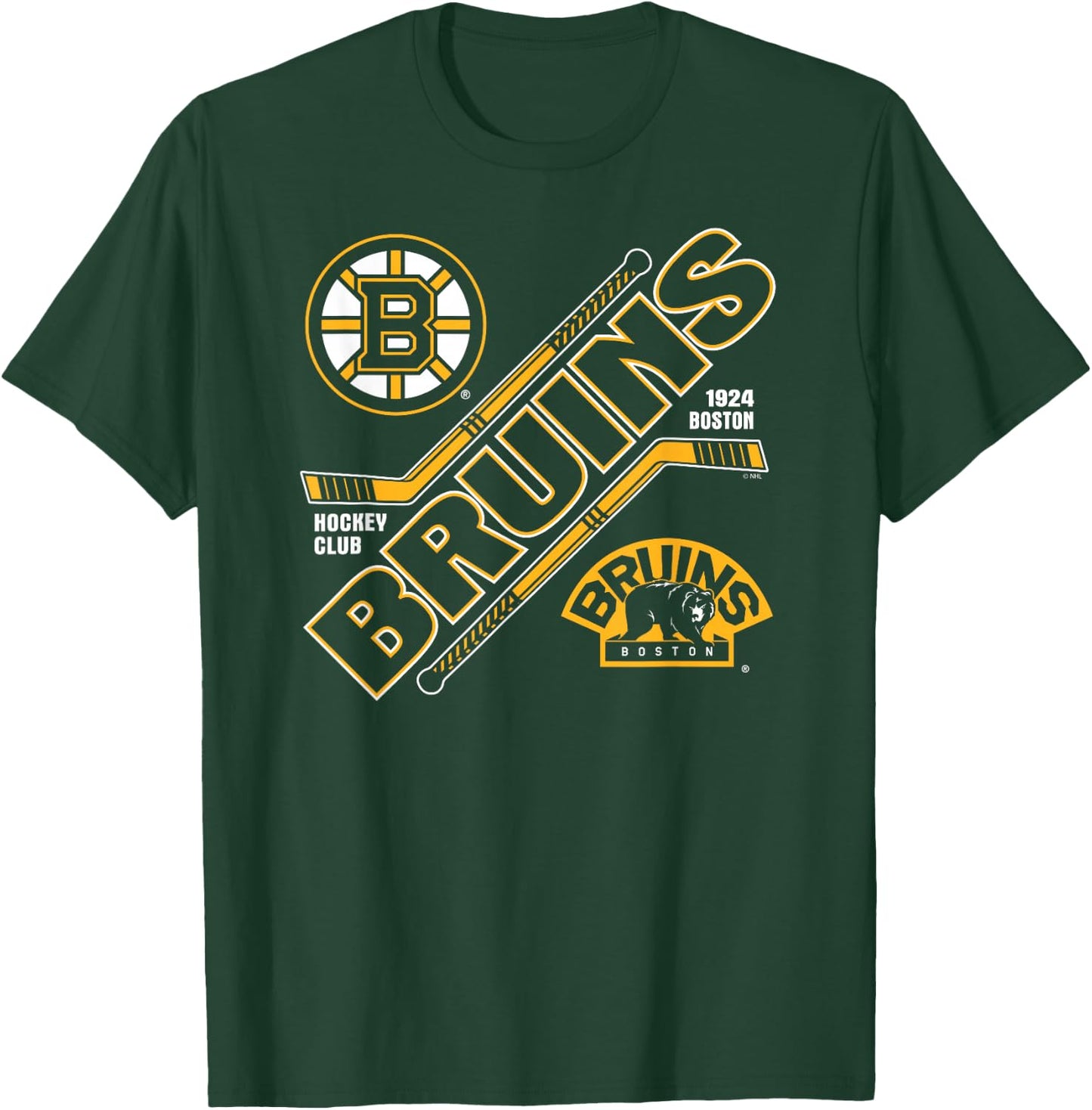 Boston Bruins Force Black Officially Licensed T-Shirt - T-Shirt | Forest