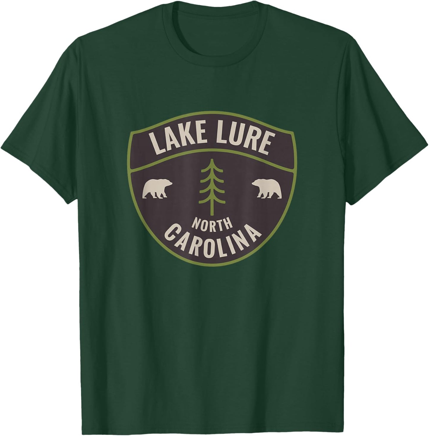Lake Lure North Carolina NC Bear Mountains Vacation T-Shirt - T-Shirt | Forest