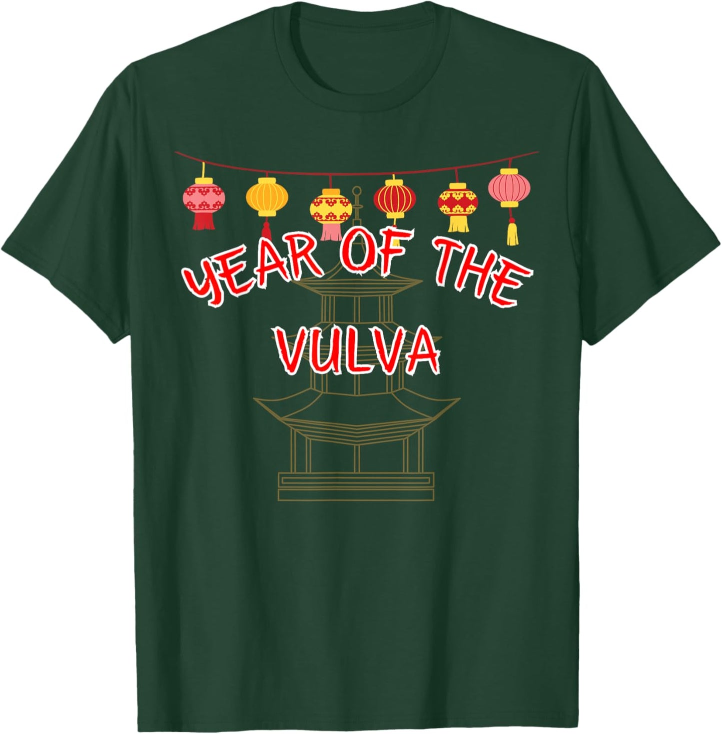 Year of the Vulva - Sexy Chinese New Year Gifts T-Shirt - T-Shirt | Forest